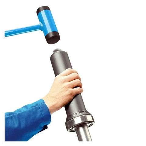 Universal Bearing Install Kit TMFT36 Bearing Fitting Tool Set shown in use, pro grade ergonomic hand tool gripping a bearing