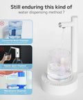 Desktop Water Dispenser For 5 Gallon Bottles Portable Small Electric Water Pump For Home Office Camping Outdoor White Rechargeable