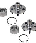Rear Wheel Bearing And Hub Assembly Set For Ford Explorer Mercury Mountaineer Explorer Sport Trac Lincoln Aviator 5 Lug Rear Left And Right Pair Non ABS Fits 2002 To 2010 2007 To 2010 2003 To 2005 components displayed