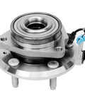 Close-up of 4 Piece Front And Rear Wheel Bearing Hubs Assembly With ABS For Chevy Equinox Captiva Sport Pontiac Torrent Saturn Vue Suzuki XL7 2007 To 2015 5 Lug Kit Ready To Roll