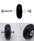 75 By 24mm Luggage Wheel Replacement Kit With Two Smooth Rolling Suitcase Swivel Wheels And All Hardware Included