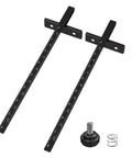Heavy Duty Circular Saw Rip Fence Guide Replacement Kit parts including two guide rails and hardware for accurate cuts