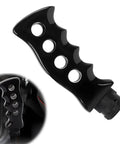 Manual Transmission Gear Shift Knob Kit With Knife Grip Handle showcasing ergonomic design in black resin alloy