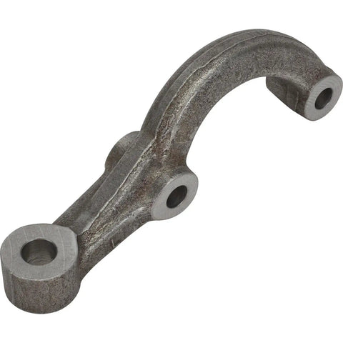 Pinto Spindle Short Arm Steering Arm Left, Heat Treated Steel, CNC Machined OEM Geometry, Reduces Bump Steer component closeup