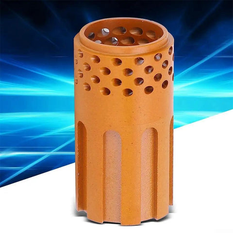 Premium 220051 Swirl Ring For Hypertherm Plasma Cutter, orange plastic part, designed for stable cuts on various metals.