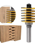 Heavy Duty 1/2 Inch Shank Finger Joint Router Bit For Woodworking Pros, precision design for seamless timber joinery on hardwoods.