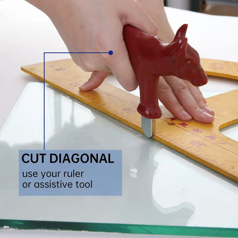 Heavy Duty Glass Cutter Set With Pistol Grip And Ergonomic Design, Frosted Iron Head, Tungsten Carbide Wheel, And Breaker Pliers, Ultra Durable Go-To Cutter Kit For Glass, Tile, And Ceramic Projects, High Performance Tool