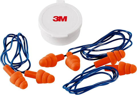 Reusable Corded Earplugs Bring You Rock Solid 25 Decibel Noise Reduction, Slick Tri Flange Fit For All Day Grinding, Washable Sound Blocking Hearing Protection For Worksites And Backyard Shindigs, Orange