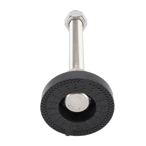 Heavy Duty Adjustable Furniture Leveling Feet With Nylon Support Legs And Rubber Anti Slip Pads, Height Adjustable Up To 100mm For Tables And Chairs. black rubber pad, threaded steel leg