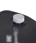 Close-up of knurled aluminum welding helmet fasteners replacement headgear pair for Pipeliner style flip hood.