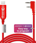 Dope Red FTDI USB Programming Cable For Ham Radios Flashing With Original FTDI Chip Inside Works With Baofeng Wouxun Kenwood Archell Retevis