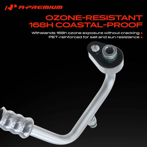 Top Shelf A C Discharge Line Hose Kit Compatible With Jeep Wrangler JK 2007 Through 2011, ozone-resistant, heavy-duty construction.