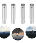 Up Your Ride Game With 4 Super Durable Car Door Lock Knobs That Keep The Interior Secure And Rust Free For Heavy Duty Use Every Day, silver metal