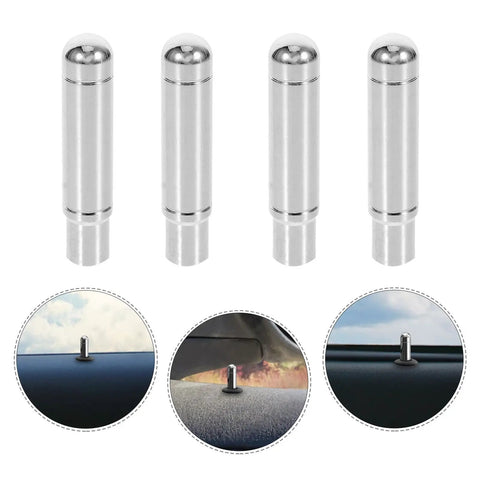 Up Your Ride Game With 4 Super Durable Car Door Lock Knobs That Keep The Interior Secure And Rust Free For Heavy Duty Use Every Day, silver metal