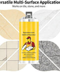 Easy No Fuss Tile Repair Kit For DIY Home Fixes, 2 Piece Gel Glue Set for Cracks on Various Tile Surfaces