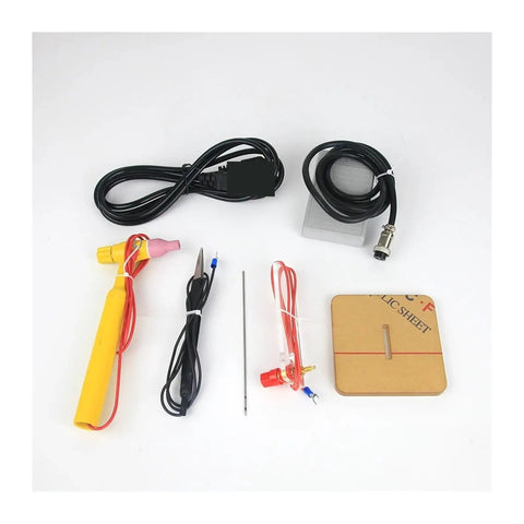Handheld Pulse Spot Welder For Jewelry Making Butt Weld Tool accessories and components displayed