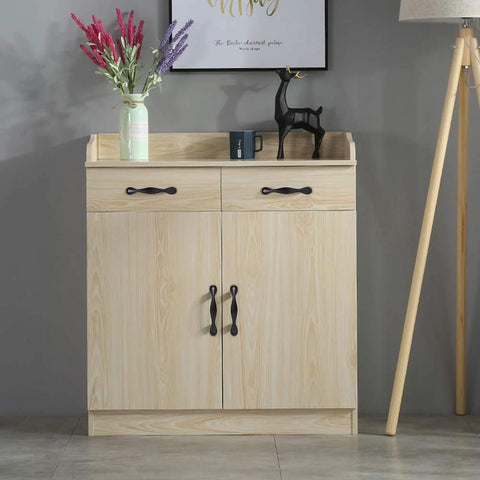 Wooden cabinet with black handles showcasing 30 Pack Black Stainless Steel Cabinet Handles And Drawer Pulls For Kitchen Cabinets