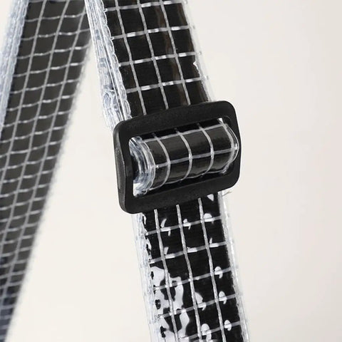 Close-up of adjustable strap buckle on Rugged Anti Static Pvc Engineer Bag Waterproof Crossbody Shoulder Satchel.