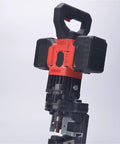 Heavy Duty Rechargeable Hydraulic Crimping Tool And Angle Steel Drilling Machine With 900W Motor featuring a sturdy handle and dual battery slots.