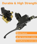 Beefy Front Hydraulic Disc Brake Caliper Assembly And Master Cylinder Kit With Pads Bolt On For 50cc To 125cc Pit Dirt Bikes