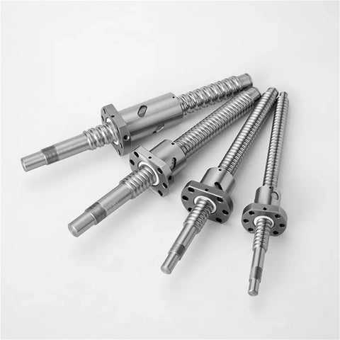 Precision C5 Ballscrew End Machined Housing For 3D Printer And Cnc Builds 16mm 20mm showing four stainless steel ballscrews.