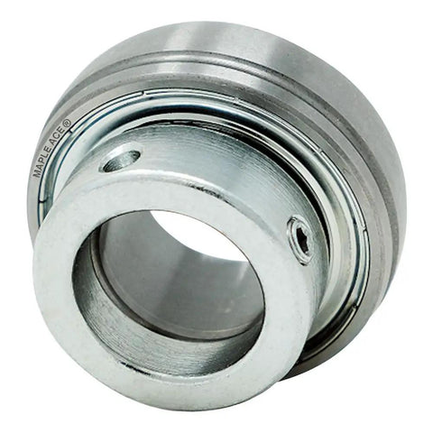 SA208 Insert Bearing 40mm Bore Spherical OD With Eccentric Locking Collar And Lubrication Hole Beefed Up For Heavy Duty Use High Speed Low Noise Long Life Bearings For Extreme Climates And OEM Replacements, steel housing