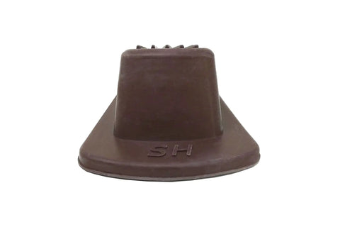 Heavy Duty Rubber Door Wedge 2 Pack Brown Non Marking Grip Lip For Hard Floors Carpets And Outdoor Surfaces Keeps Doors From Swinging And Scratching Walls