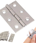 10 Pack Stainless Steel Cabinet Door Hinges With Soft Close Dampers for cabinets being installed on wood