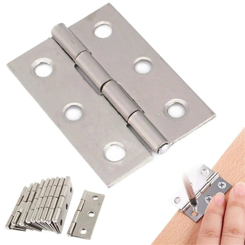 10 Pack Stainless Steel Cabinet Door Hinges With Soft Close Dampers for cabinets being installed on wood