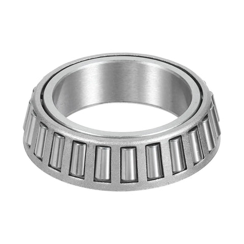 Heavy Duty Tapered Roller Bearing Cone And Cup Set 30 mm Bore 47 mm Outer Diameter 12 mm Thick Chrome Steel ABEC 3 Built For Rugged Industrial And Auto Use, shown in a front view, illustrating the tapered design and chrome steel material.