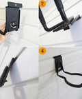 Beefy Power Tool Slatwall Organizer Kit With Anti Slip Weedeater Rack Trimmer Holder Drill Holder And 620 Series Slatwall Hooks in use