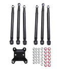 Rear Radius Rods Replacement Kit For Maverick X3 64 Inch Body RA Built Beefed Up Steel Construction Easy Direct Fit Heavy Duty UTV Suspension Upgrade For Off Road Performance And Long Lasting Reliability, black steel rods and hardware