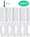 Ten Pack White 3 Inch Non Mortise Shutter Hinges For Screen Doors And Cabinets Easy To Install With Screws Included Rustproof Iron Hinges For DIY Home Projects