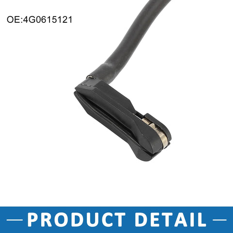 Rear brake pad wear sensor with attached wiring, black, for Audi A6 Quattro 2012–2014.