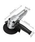 Hulking Five Inch Pneumatic Angle Grinder Dropping 11000 Rpm Of Wild Air Power For Totally No Sweat Cutting Smooth Grinding And Ridiculously Quick Polishing On Grease Monkey Projects, silver, lightweight design.