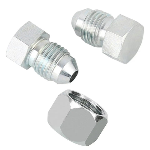 Heavy Duty Hydraulic Cap And Plug Kit With JIC And ORFS 37 Degree Threads 8 Sets Cap And Plug Fittings For 4 6 8 10 12 16 Dash Sizes Leak Free
