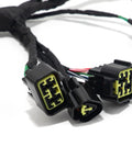 Close-up of connectors on Full Plug In Ready Main Wiring Harness Assembly For Sur Ron Light Bee X Segway X160 X260 79 Bike.
