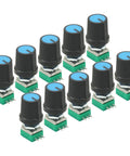 10K Potentiometer Rotary Potentiometer Kit 10 Pieces 3 Pin Linear B Type With Knobs For DIY Audio Projects