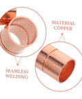 Sick 12 7 Mm Copper Pipe Couplings With Groove Stop For Seamless Welding and Air Conditioning HVAC Water Systems That Hold Pressure Like A Boss, close-up view.