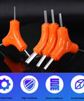 3 Way Y Hex Wrench Set For Bikes With Internal Hex Torque Spanner, orange carbon steel bike hex keys, 2.5-8mm, pro cycling tool