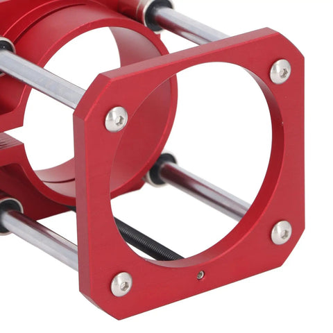 Rock Solid Router Lift Base Built With Premium Aluminum Alloy And Stainless Steel Table Raising Rig for 64 To 65mm Tools, close-up view.