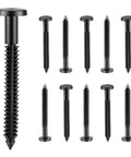 Heavy Duty 80 Pack 3 Inch Vinyl Shutter Fasteners For Home Exterior Repair UV shielded black fasteners with ribbed drives for secure fitting.