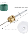 Heavy Duty YDuupxe Recessed Light Hole Saw Kit With Dust Bowl For Smooth Ceiling Drywall Cutting In Alloy Steel Can Light Opener Tool Perfect For Gypsum Board Plus Wood Projects, 50mm cutter and 125mm dust bowl