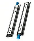 Full Extension Drawer Slides Beefy Heavy Duty Locking Runners With Side Mount Rails Replacement For Cabinet Cupboard, blue handle
