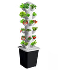 Vertical Hydroponic Tower Kit For Indoor Herb And Veggie Garden, 30 Plant Slots, Silent Water Pump, Timer And Adapter