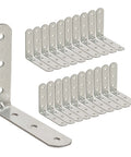 20 Pack 90 Degree Angle Brackets For Wood And Metal 1.97 Inch By 1.97 Inch By 0.63 Inch 0.06 Inch Thick Galvanized Steel L Shape Corner Brace Plates