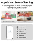 App interface for Like-New C10 Robot Vacuum With Self-Empty Dock Hands-Free Cleaning Monster 4000 Pa Suction LiDAR Smart Mapping
