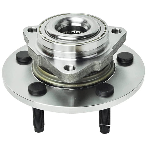 Front view of Front Wheel Bearing Hub Kit For 2006 2007 2008 Dodge Ram 1500 5 Lug With Two Hub Assemblies Plug And Play Front