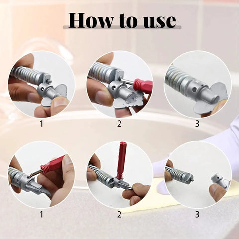 Instructional guide on using Heavy Duty Pro Grade 16mm Manganese Steel Drain Cleaner Cutter Heads Set For Pipeline Dredging Machine Kit