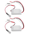 Outdoor Dusk To Dawn Photocell Light Switch With Auto On Off Sensor IP33 Weatherproof, two white units for LED, incandescent, halogen use.